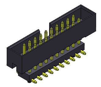 2.00mm高いSMTのすくい箱ヘッダーのコネクター2*4-2*25Pin Nylon6T 2AMP
