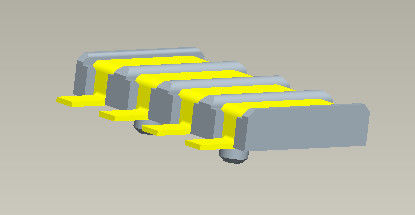 2.5mmサイズ1.2に6.5mmの間隔をあけることの60V電池コネクターSMTのタイプ
