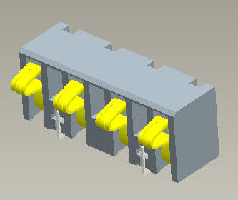 5.0AMPは証明される4.25mm電池のケーブル コネクタ2-4Pinの範囲を投げる