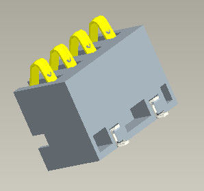 止め釘とのピッチ2.5mm電池コネクターSMTのタイプH=6.7mm 4Pin