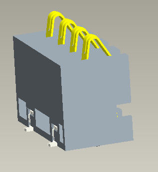 止め釘とのピッチ2.5mm電池コネクターSMTのタイプH=6.7mm 4Pin