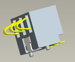 ピッチ2.5mm電池コネクター電池4のピン コネクタH=5.4-7.0mm