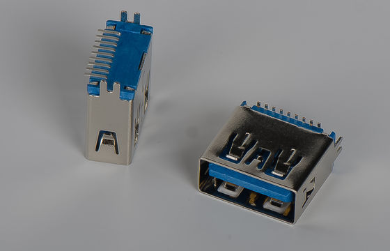 1.0Amp高速Usb 3.0コネクター11.5mmの垂直180° SMTタイプ