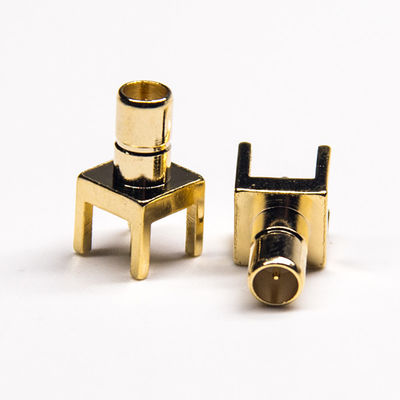 4 PCBの台紙L 11.5MMのための穴の金張りRF SMBのコネクター