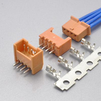 1.25mm ワイヤー・ワイヤー・トゥ・ボード・コネクタ 単列 UL94V0 ナイロン-66 2-8Pin DF13
